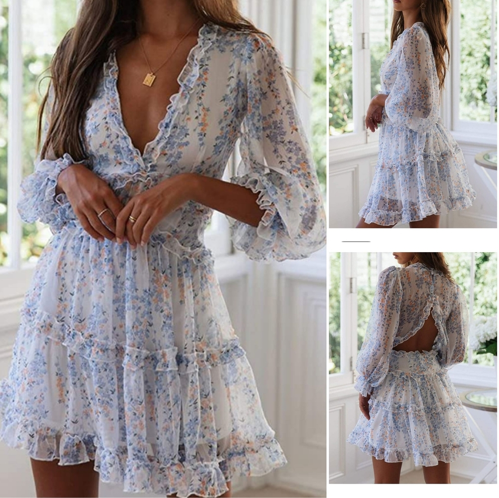 Long sleeve Floral Dress